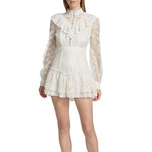 LOVE SHACK FANCY White Trisha Dress